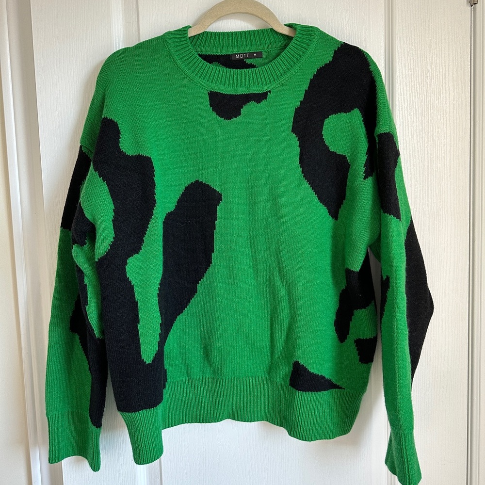 MOTF green woolen sweater